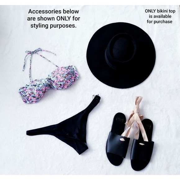 AY YILDIZ "MIX & MATCH" CONVERTIBLE TWIST BANDEAU HALTER BIKINI TOP "B" Cup - S - Picture 7 of 10